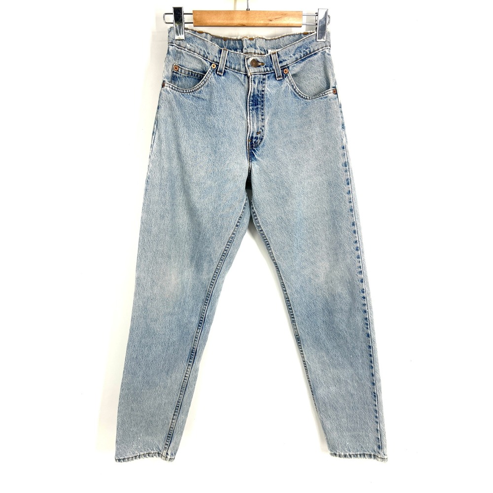 Vintage Levis 550 Orange Tab Relaxed Tapered Leg Jeans Light Wash USA 29x32